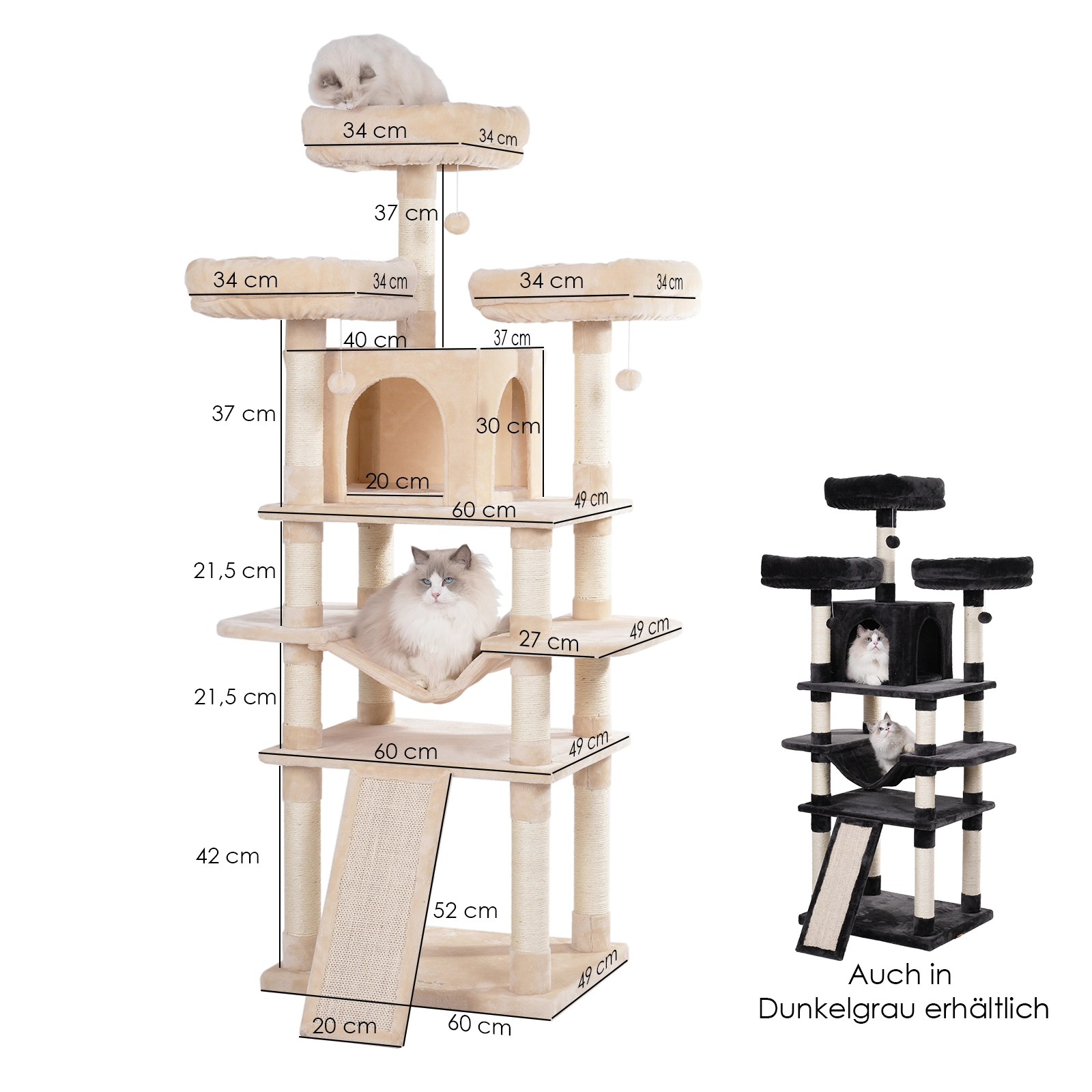 PetRhein Luxury Cat Tree-BK